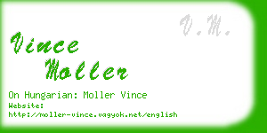 vince moller business card